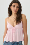 Tie Front Babydoll Tank