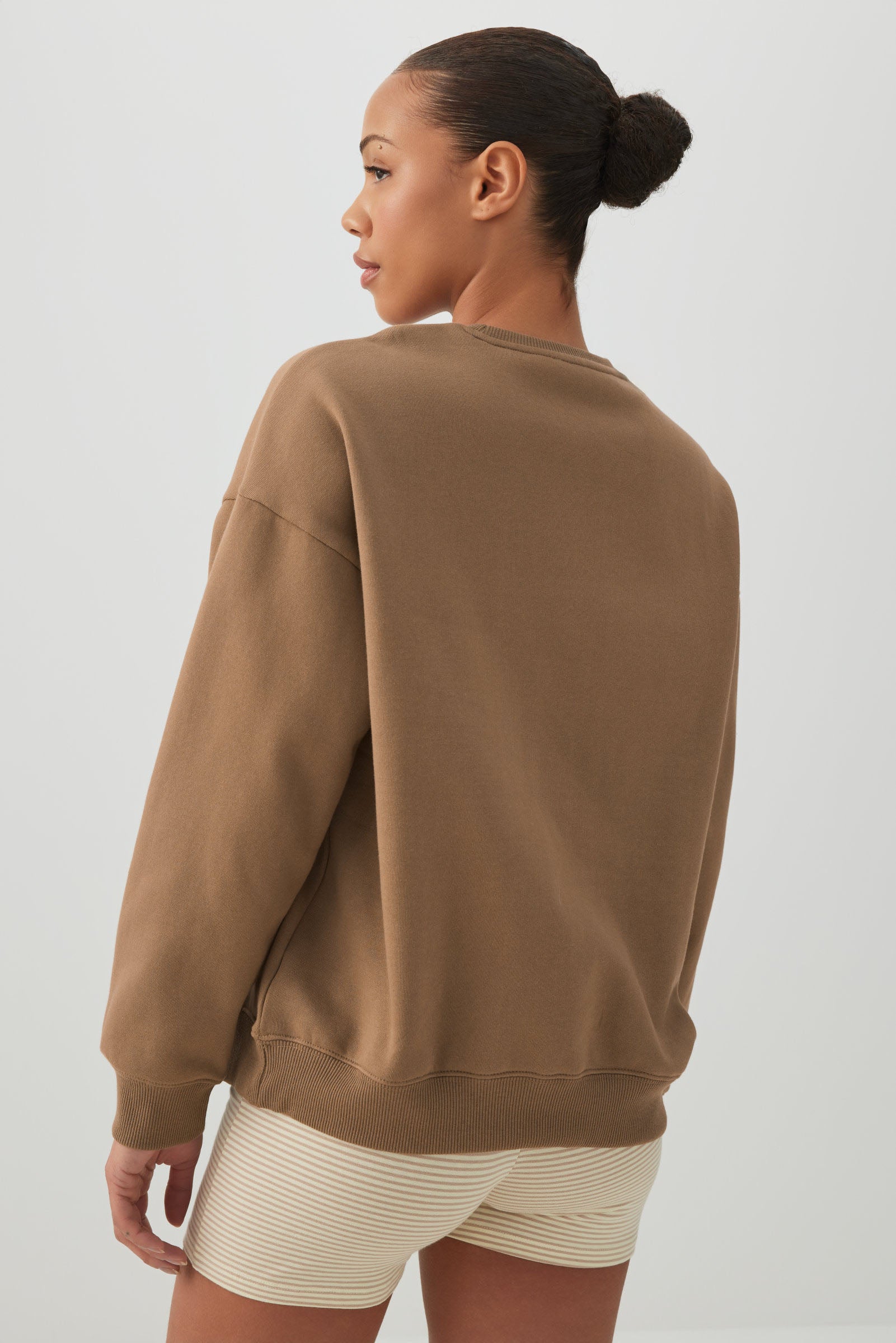 Cropped Crew Neck Fleece Sweatshirt – Ardene