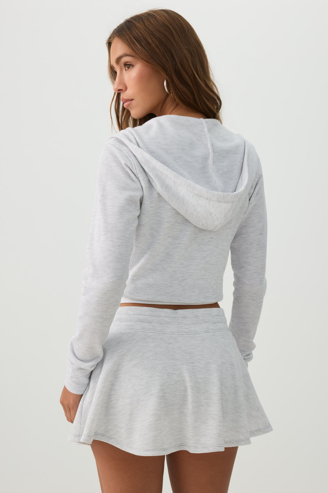 Waffle Knit Flowy Skort