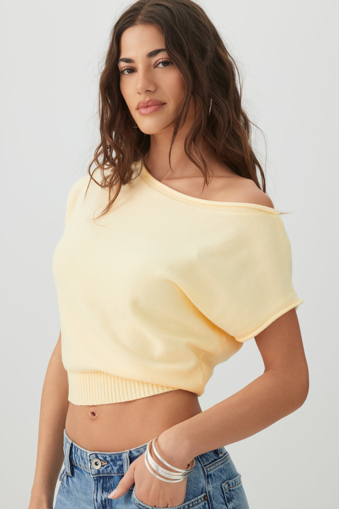 Off Shoulder Cinched Waist Top