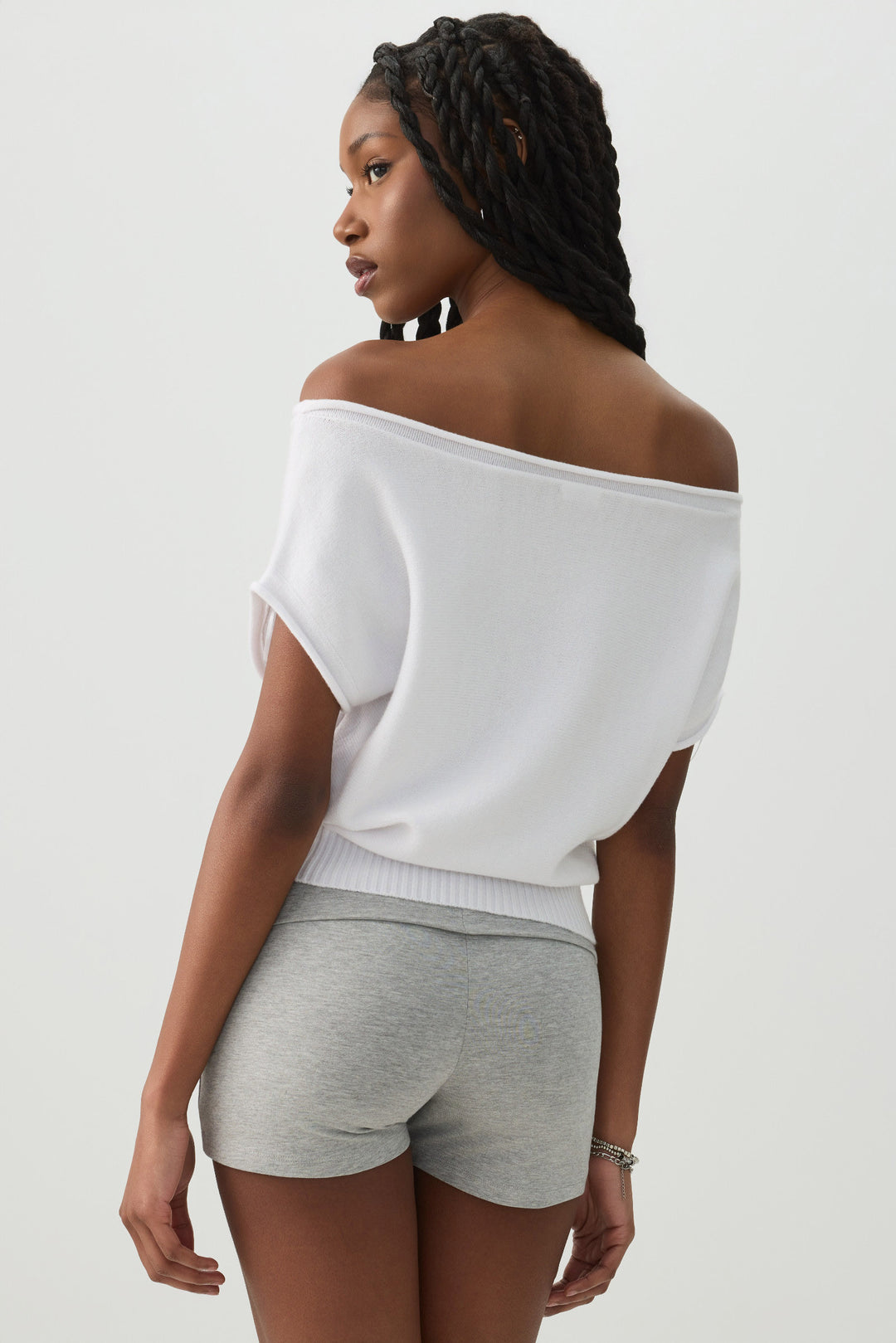 Off Shoulder Cinched Waist Top