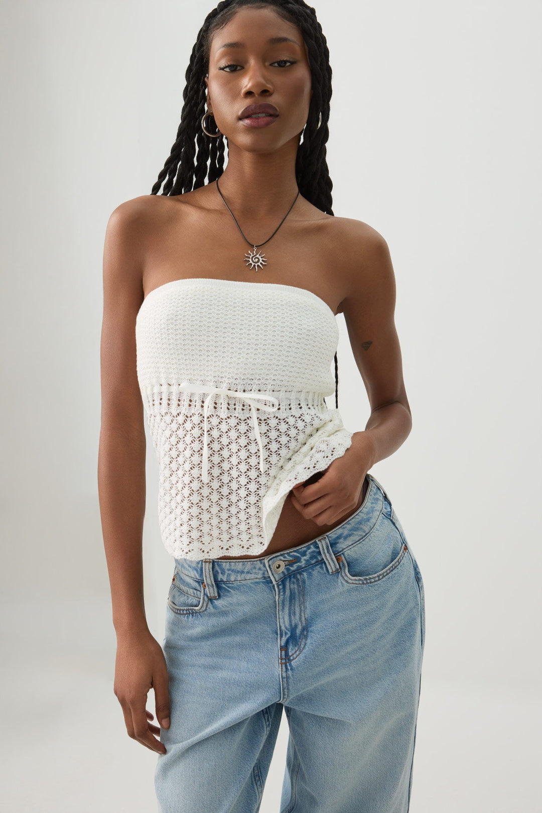 Crochet Tube Top with Built-In Bra