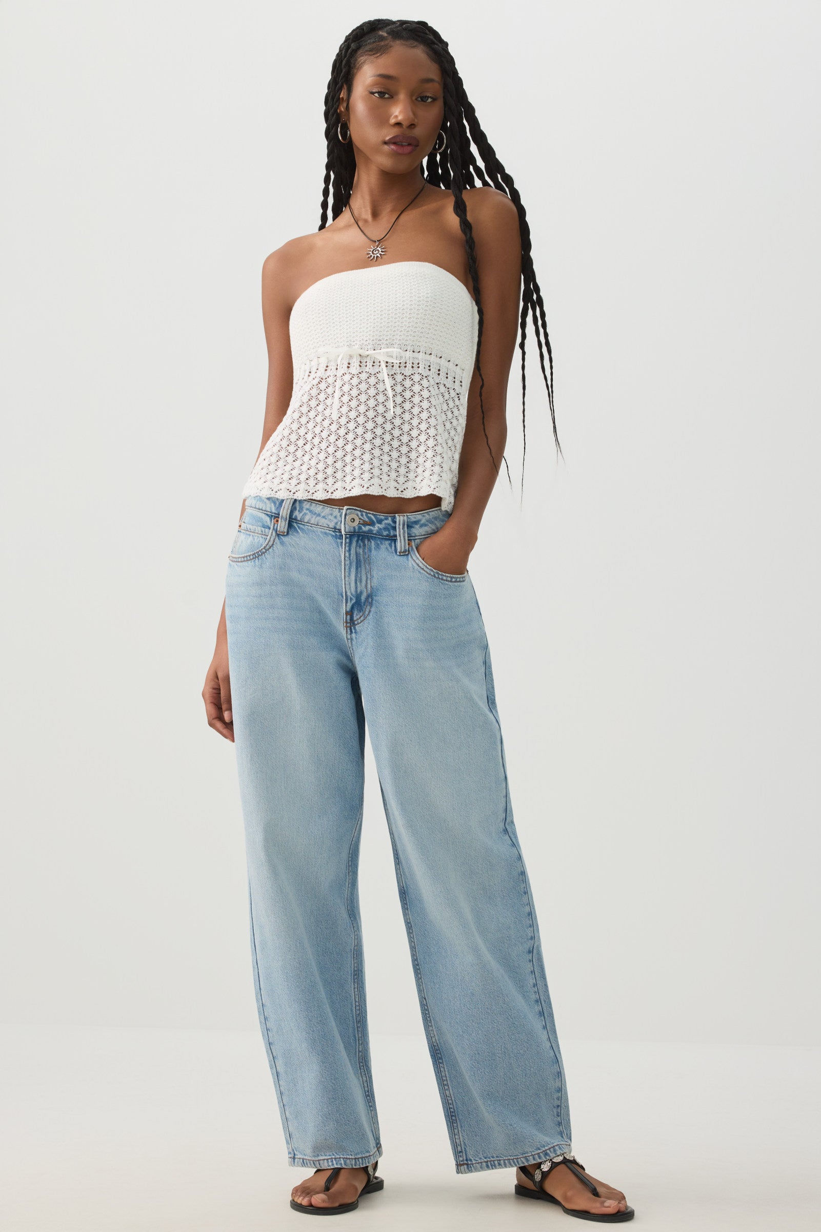 Crochet Tube Top with Built-In Bra – Ardene