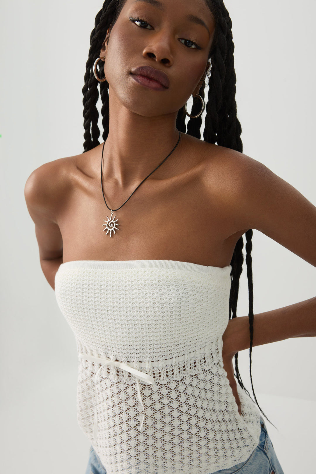 Crochet Tube Top with Built-In Bra