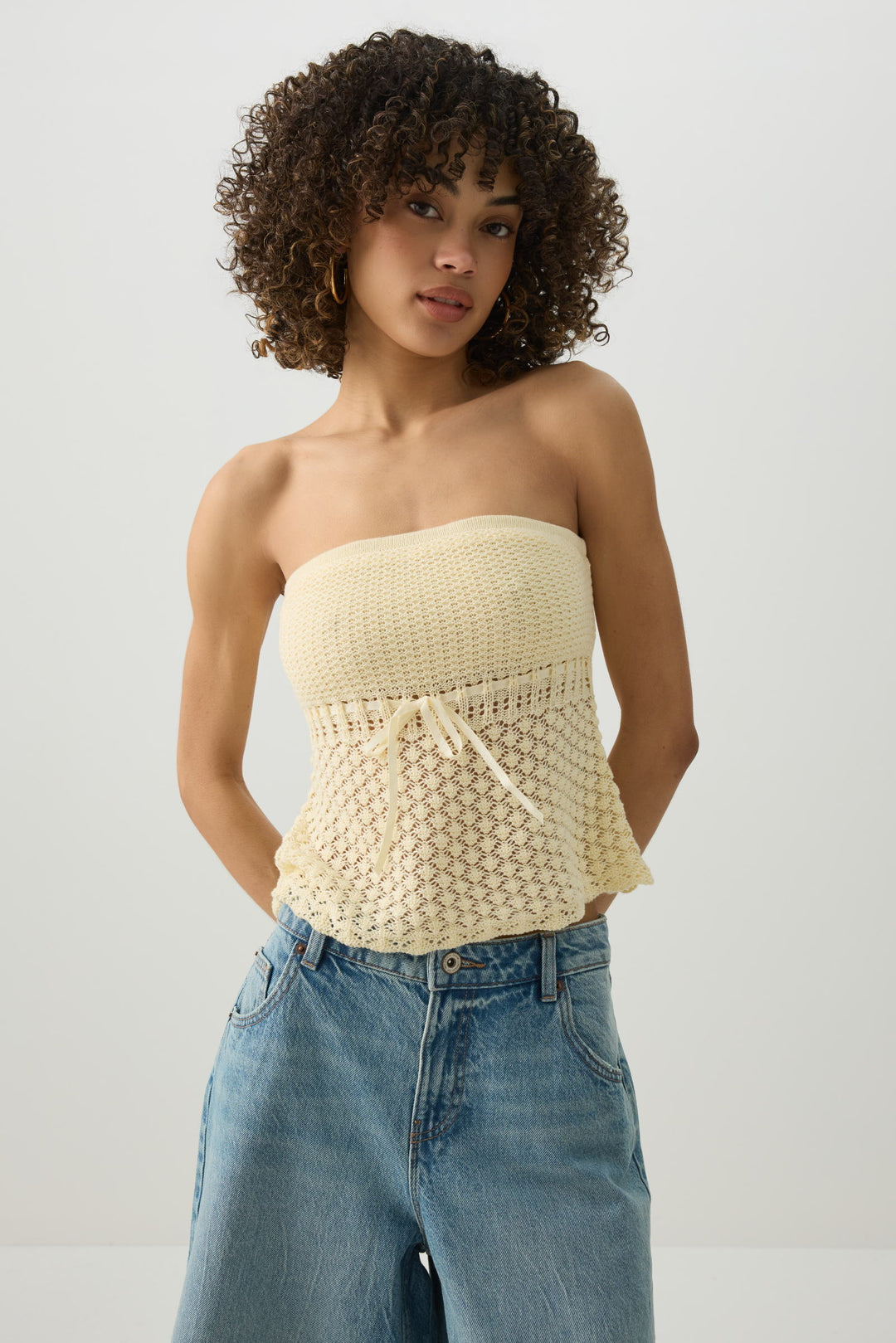 Crochet Tube Top with Built-In Bra