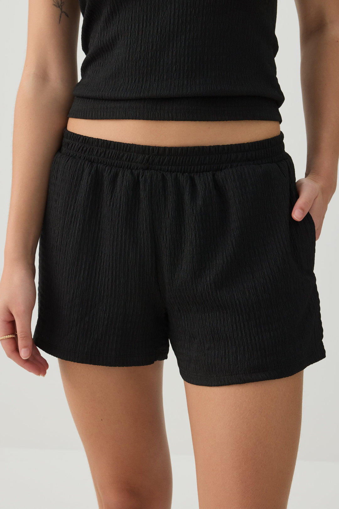 Textured Knit Shorts