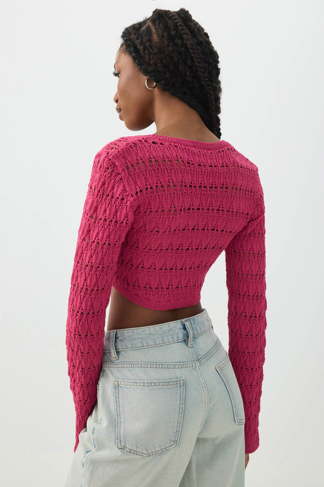 Crop Open Stitch Shrug