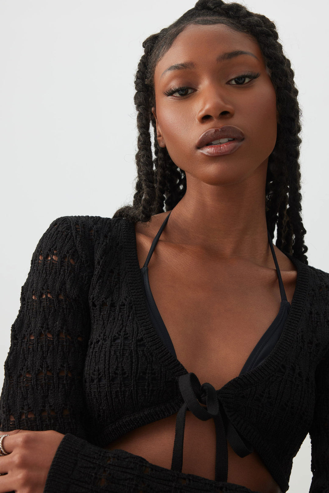 Crop Open Stitch Shrug