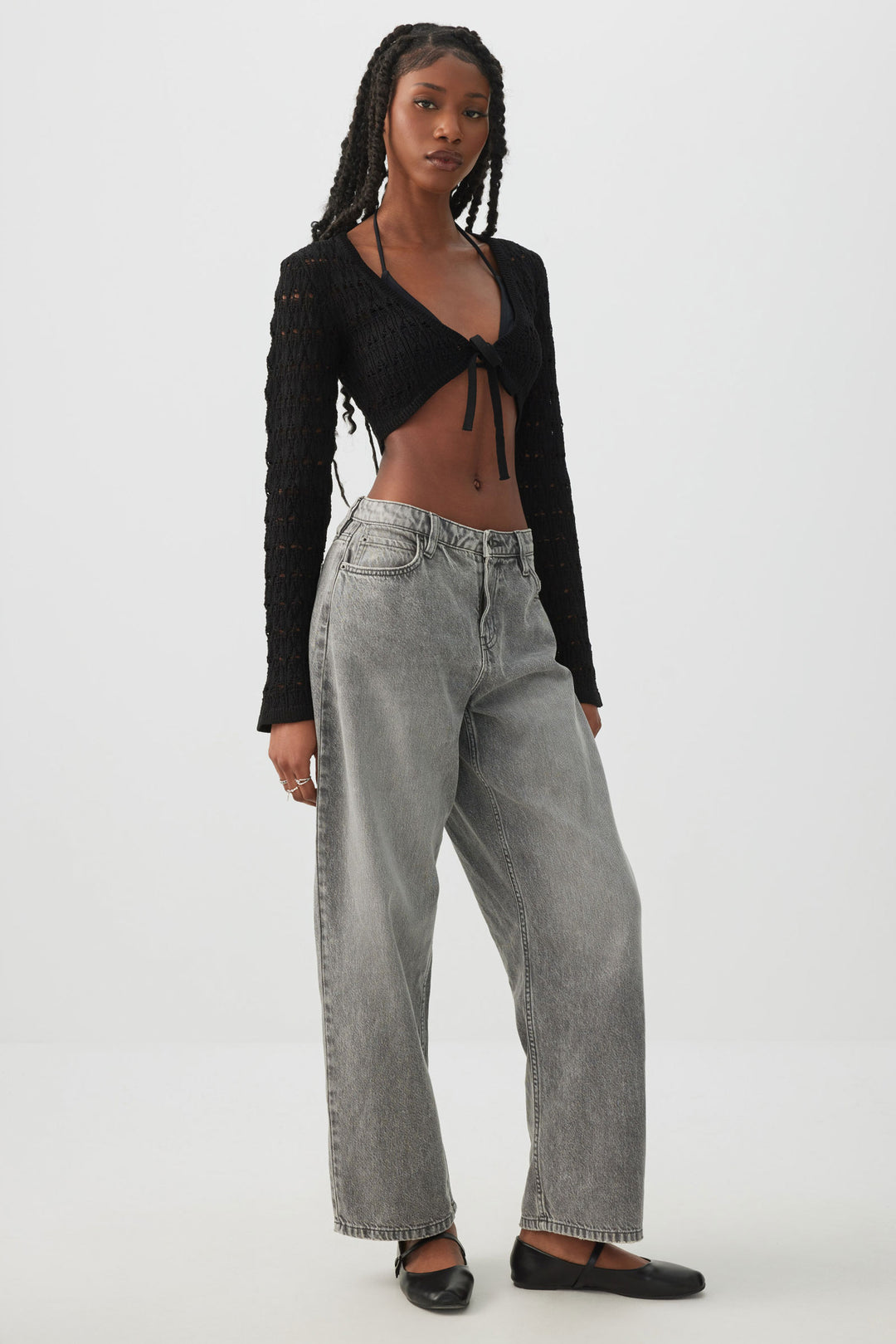 Crop Open Stitch Shrug