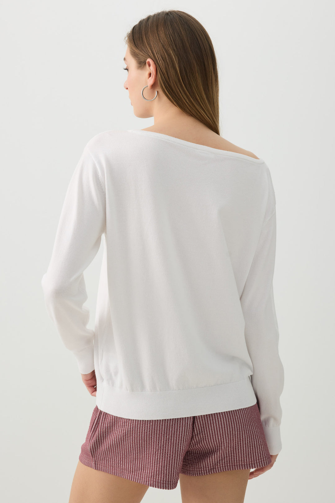 Off Shoulder Knit Sweater