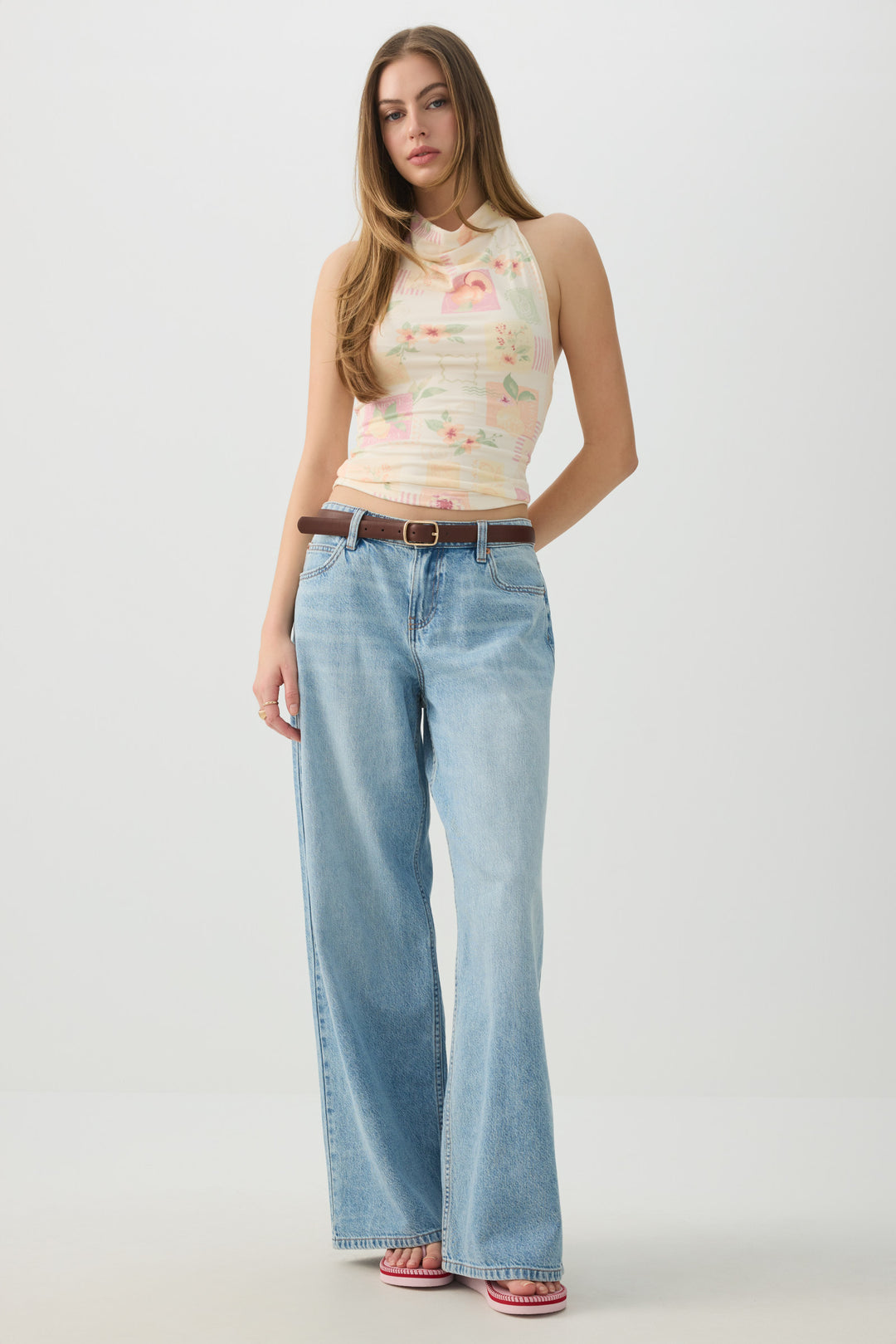 Super Soft Cowl Neck Tank Top