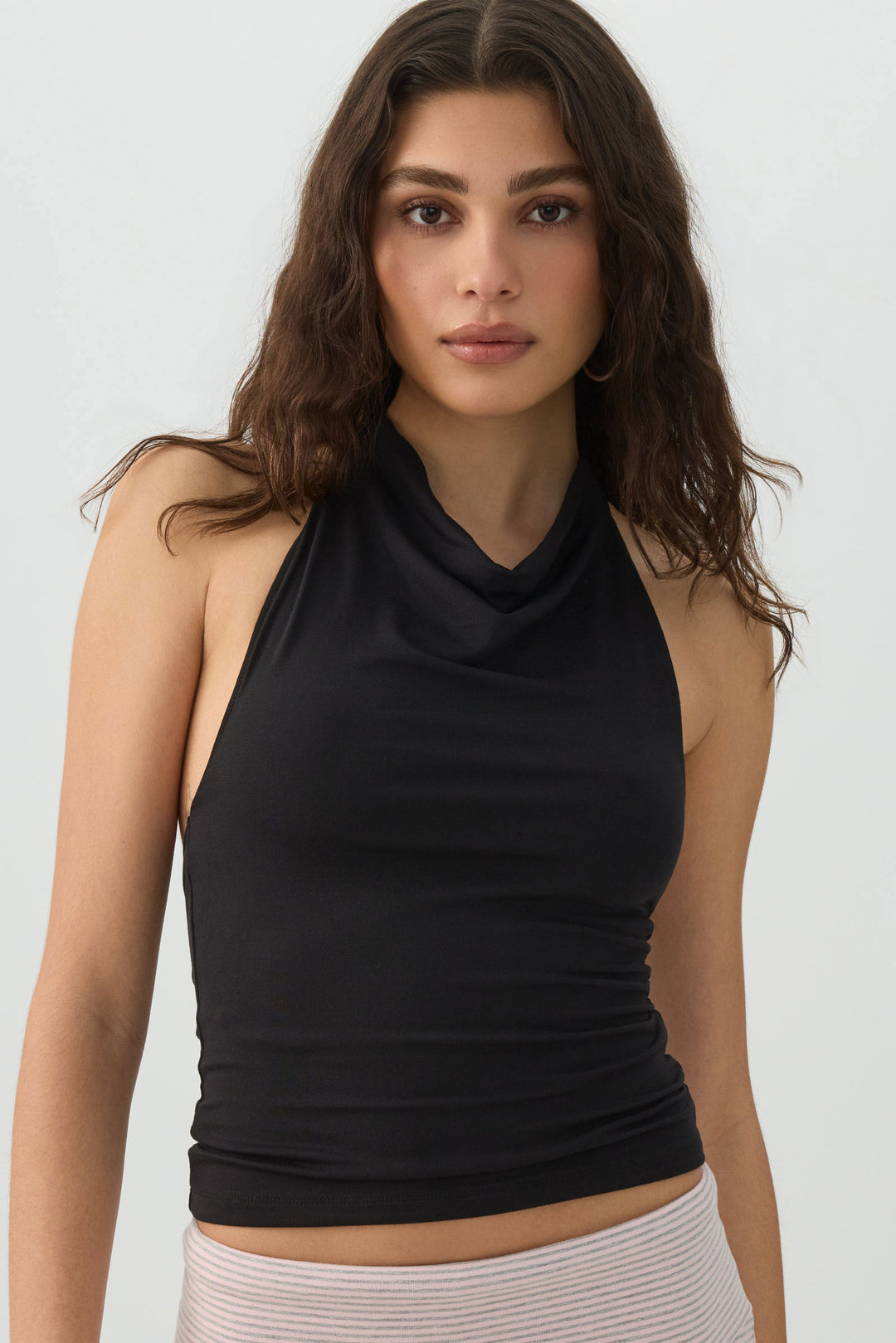 Super Soft Cowl Neck Tank Top