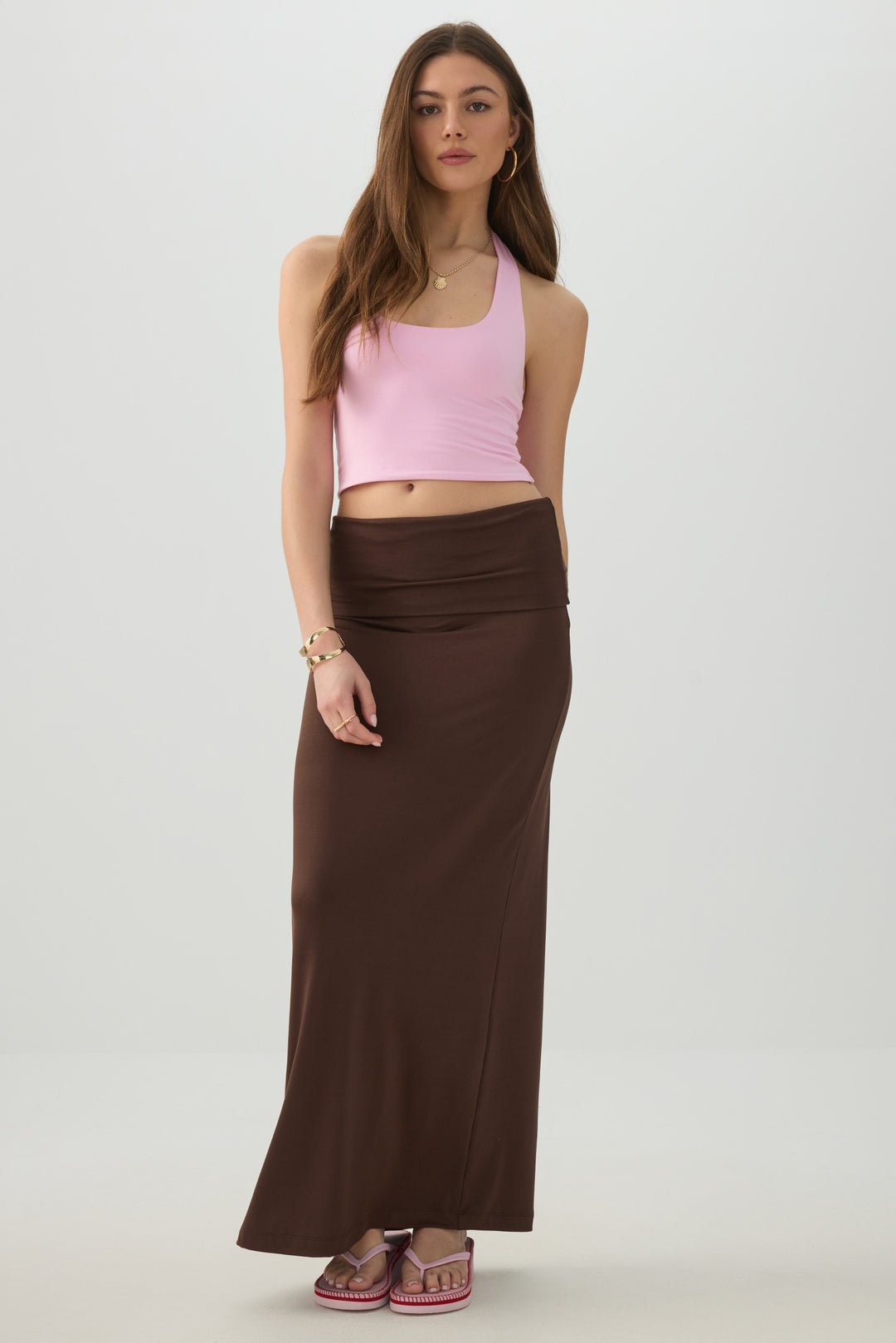 Maxi Fold-Over 2-in-1 Skirt