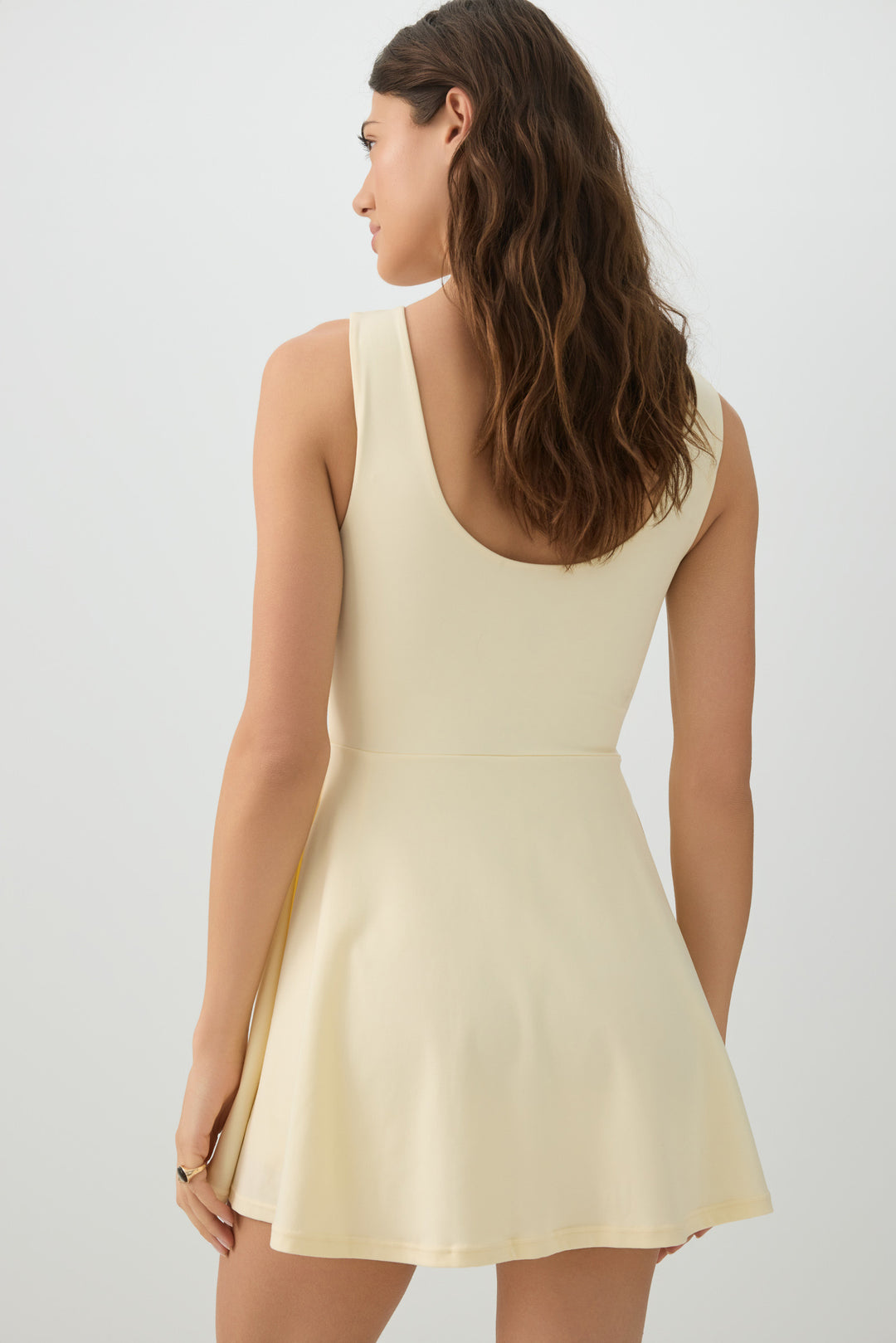 Soft High Neck Mini Dress