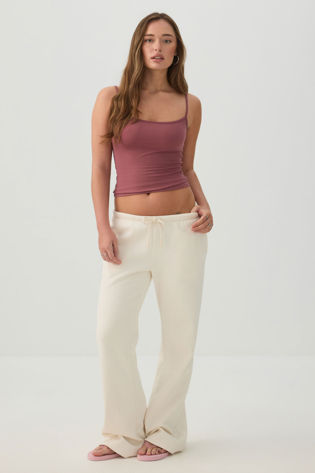 Fitted Square Neck Tank Top