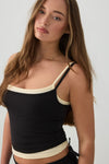 Soft Fitted Square Neck Tank Top