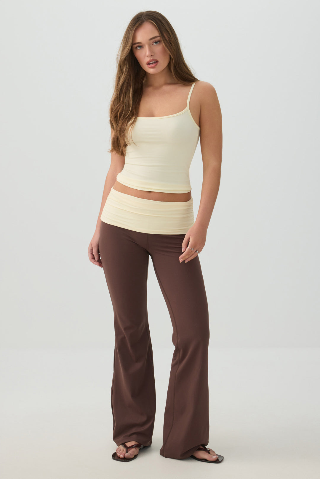 Soft Fitted Square Neck Tank Top