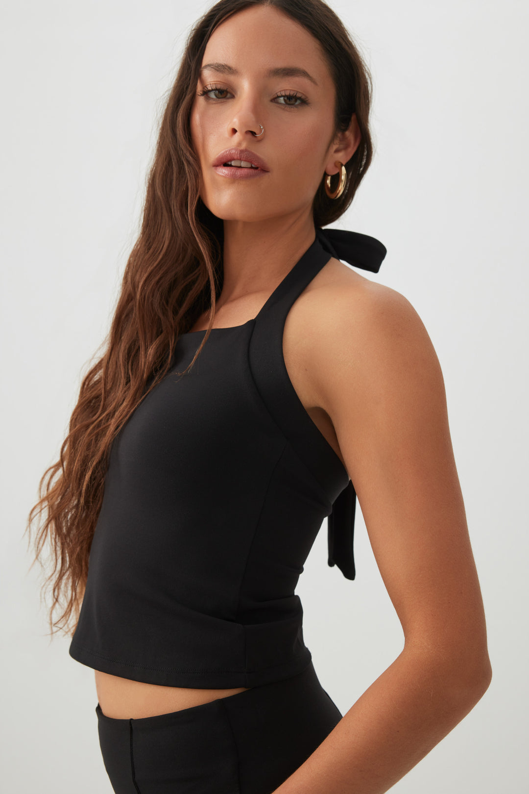 Soft Halter Crop Tank