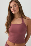 Soft Halter Crop Tank