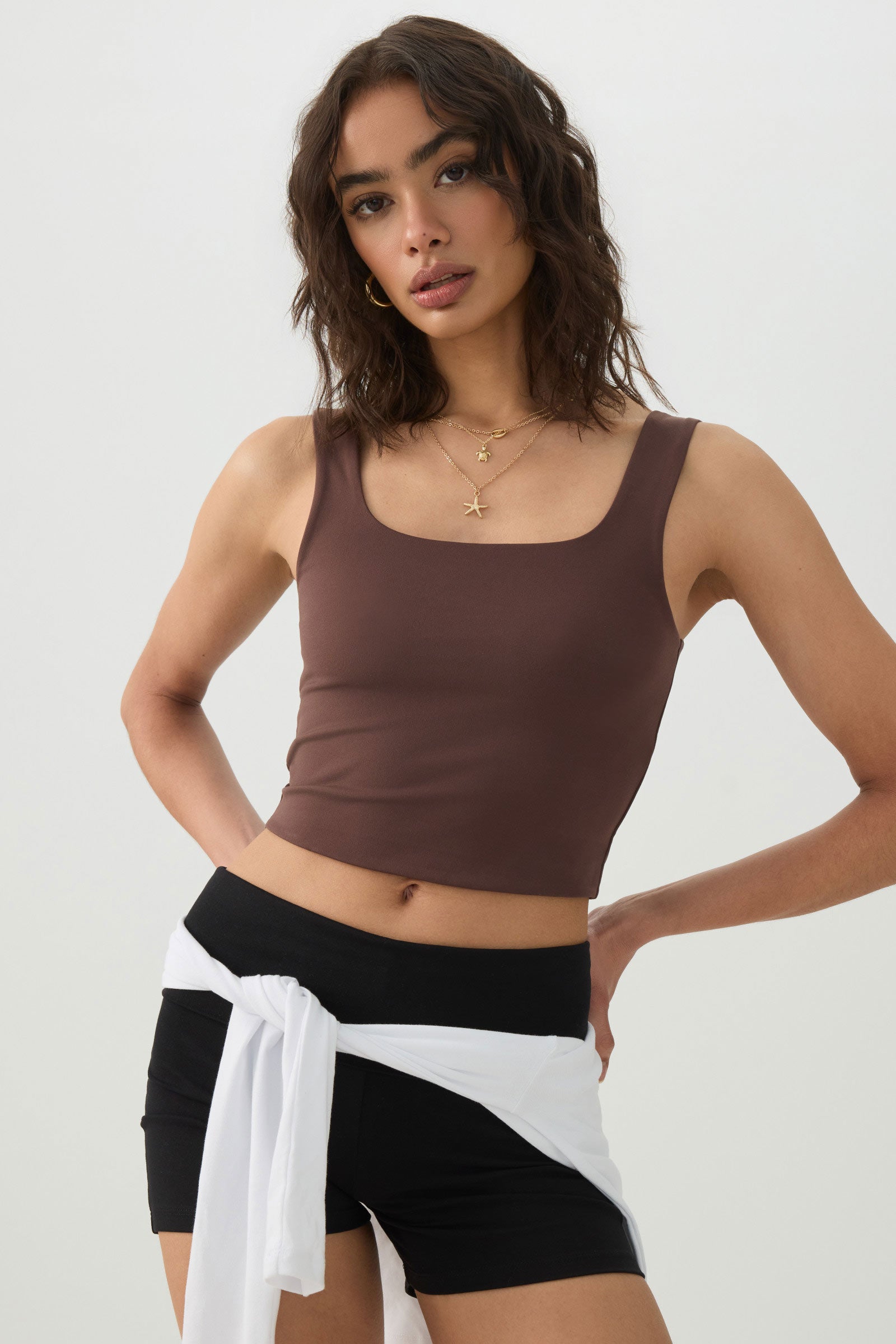 Soft Cropped Double Layer Tank Top – Ardene