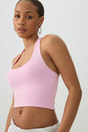 Basic Crop Halter Tank Top