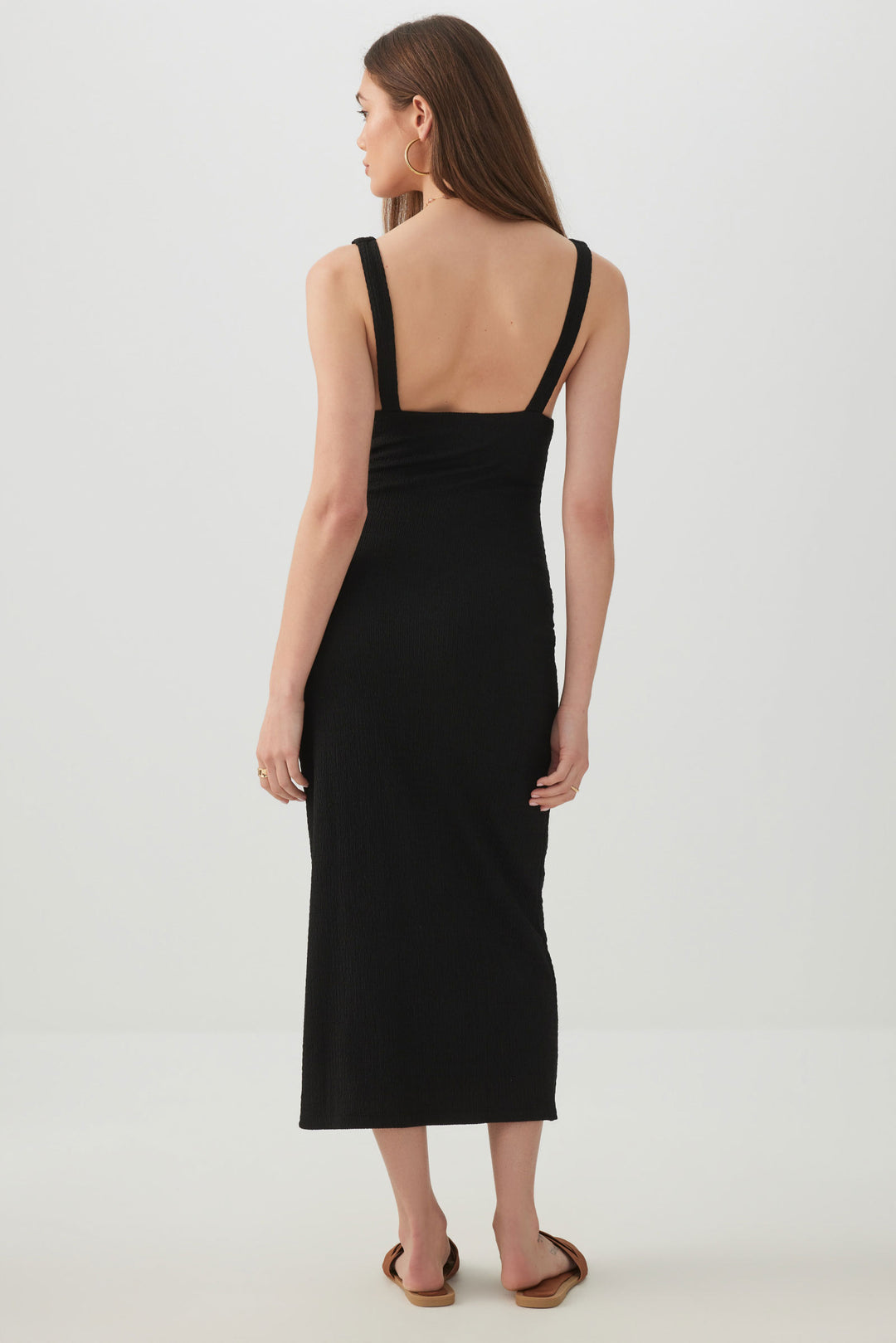 Textured Knit Midi Dress