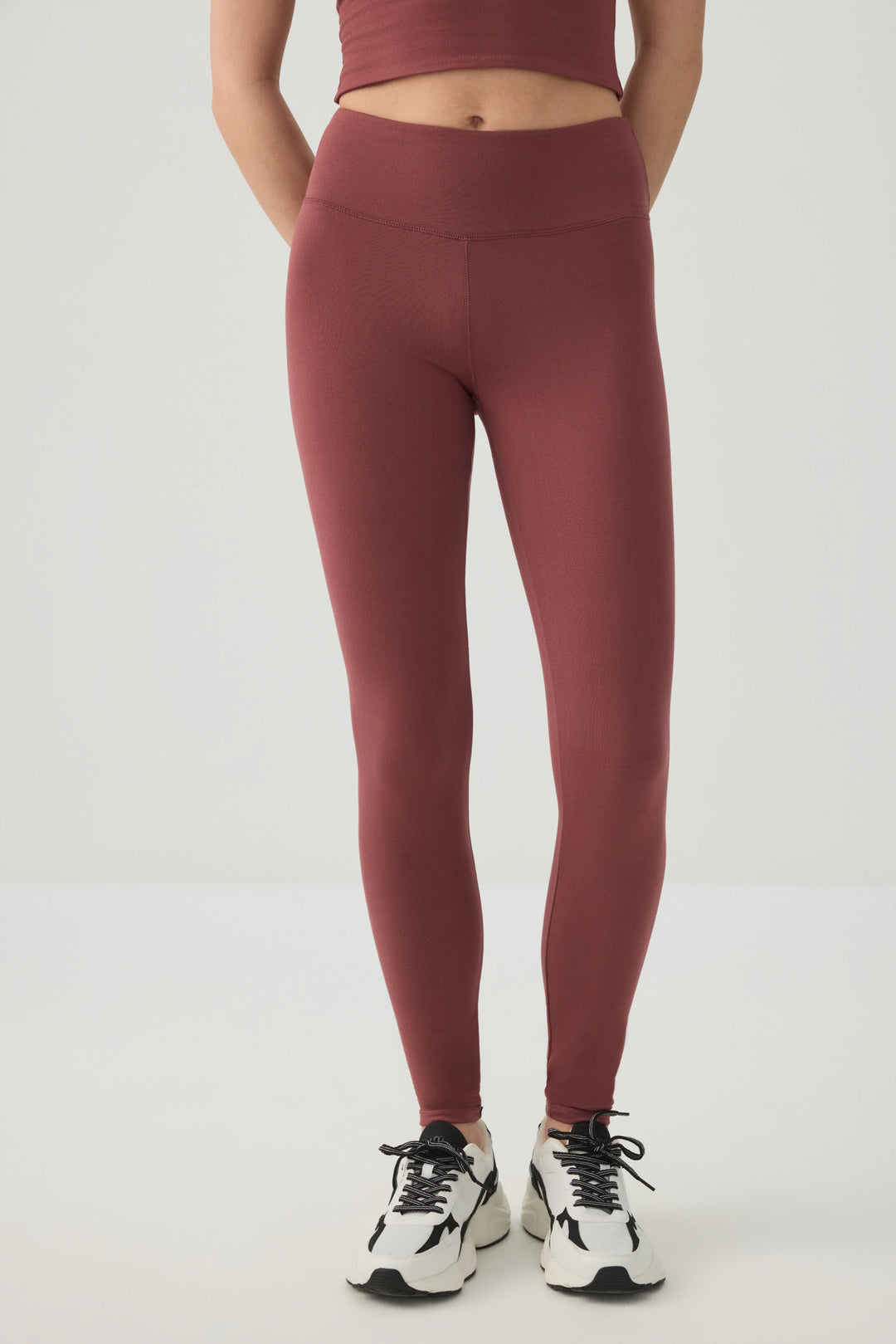 High Waisted Ribbed Leggings