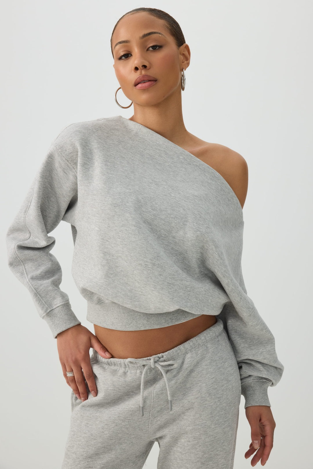 Off Shoulder Sweatshirt