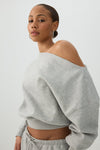 Off Shoulder Sweatshirt