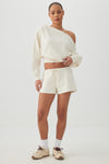 Knit Mini Fleece Low Rise Shorts