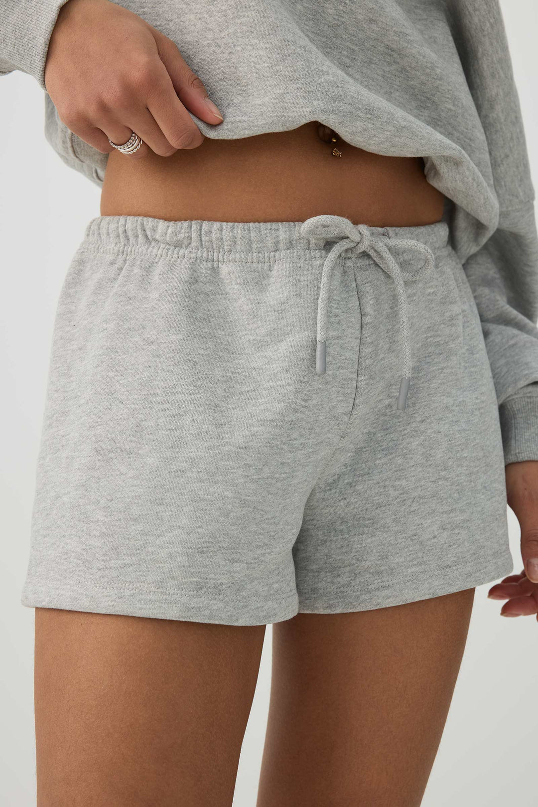 Knit Mini Fleece Low Rise Shorts