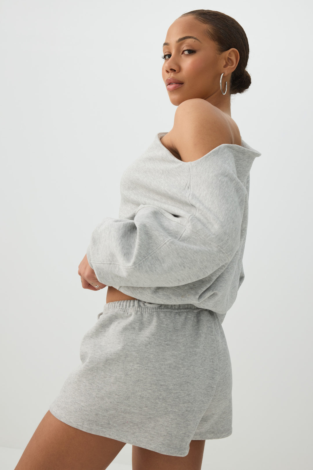 Knit Mini Fleece Low Rise Shorts