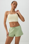 Knit Mini Fleece Low Rise Shorts