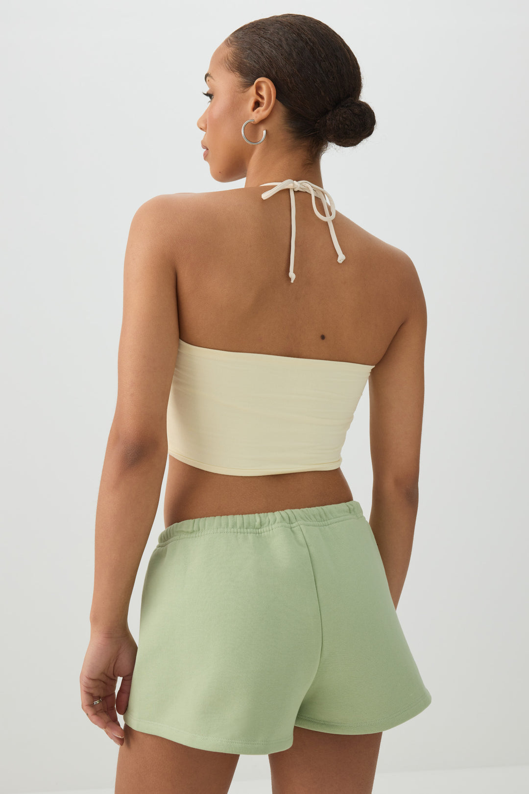 Knit Mini Fleece Low Rise Shorts
