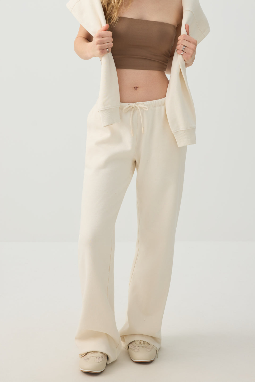 Pantalon de jogging évasé