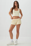 Mini Fleece Knit Low Rise Shorts