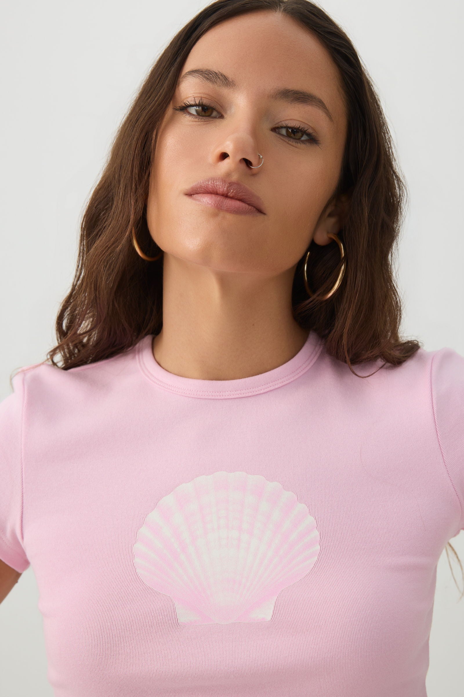 Cotton Blend Ribbed Crop T-Shirt – Ardene