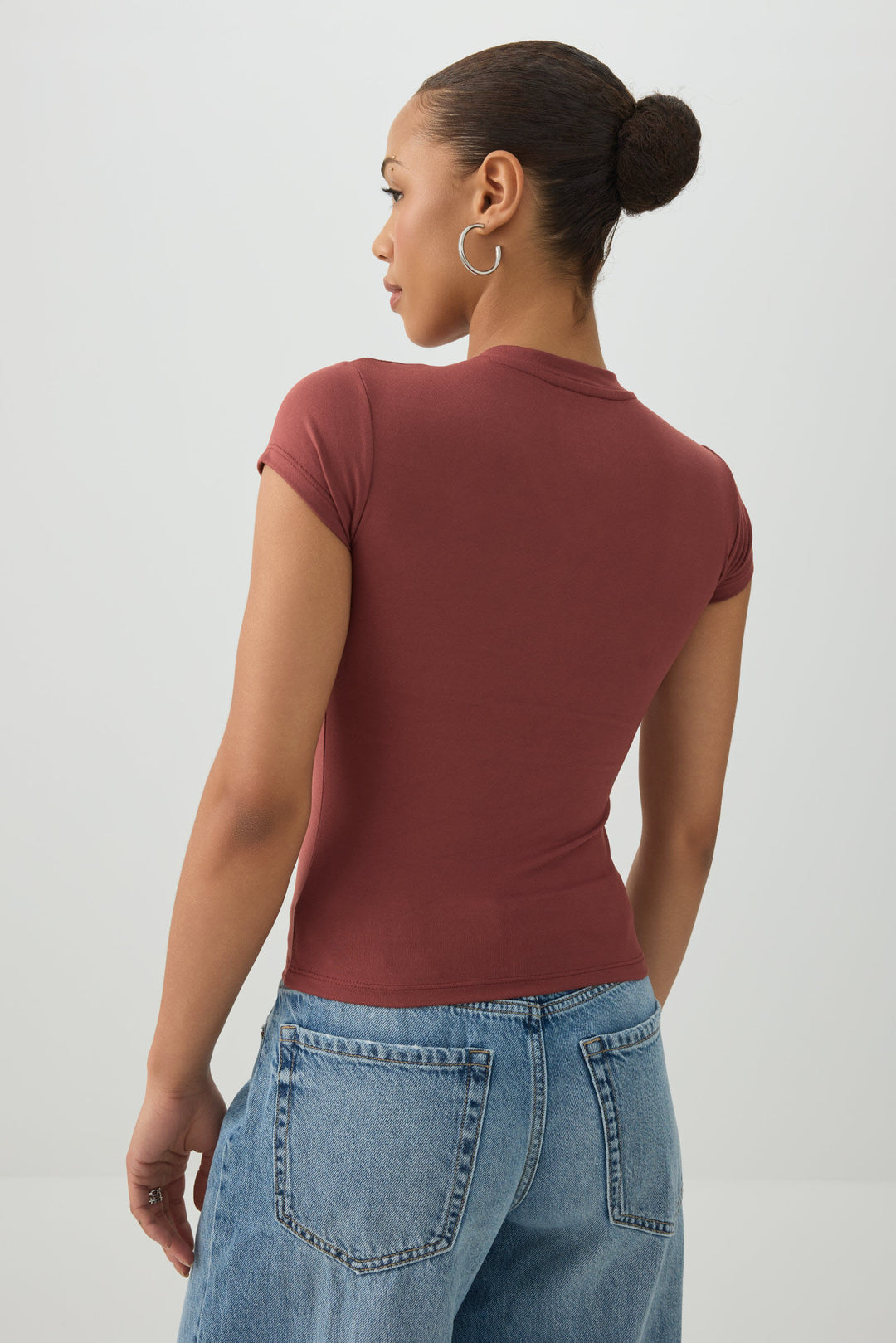 V-Neck Cropped T-Shirt