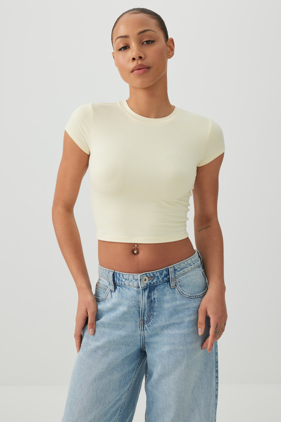 Crew Neck Crop Top