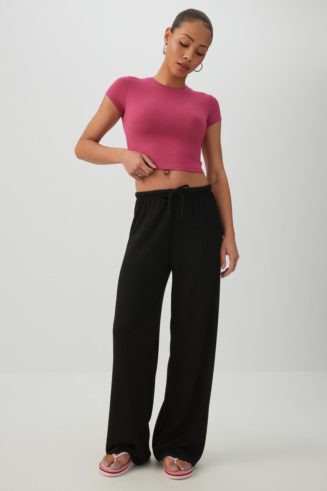 Crew Neck Crop Top