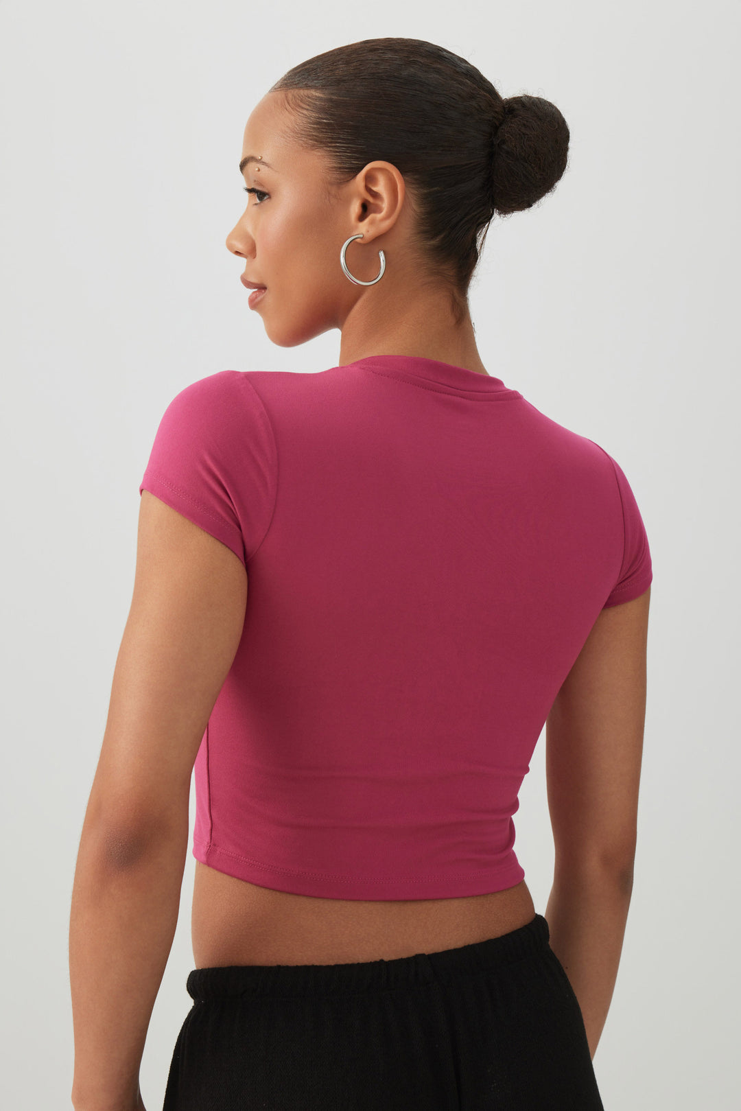 Crew Neck Crop Top