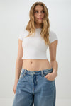 Crew Neck Crop Top