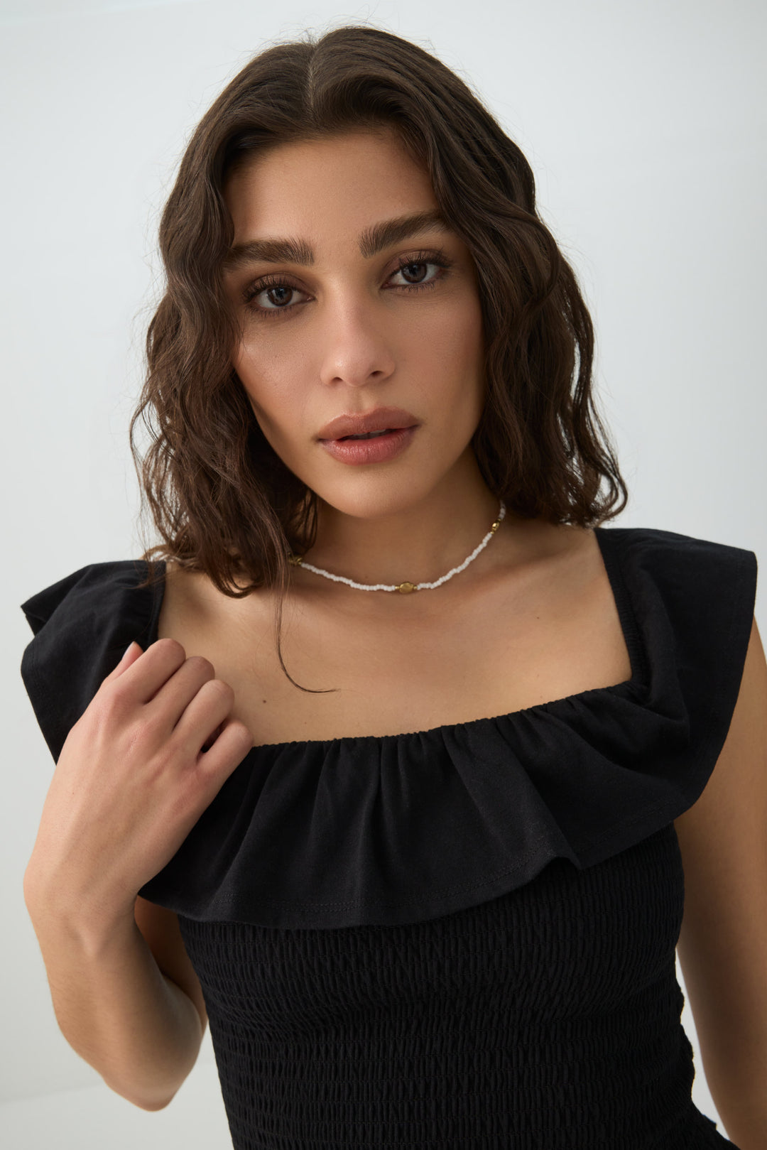 Smocked Off-Shoulder Top