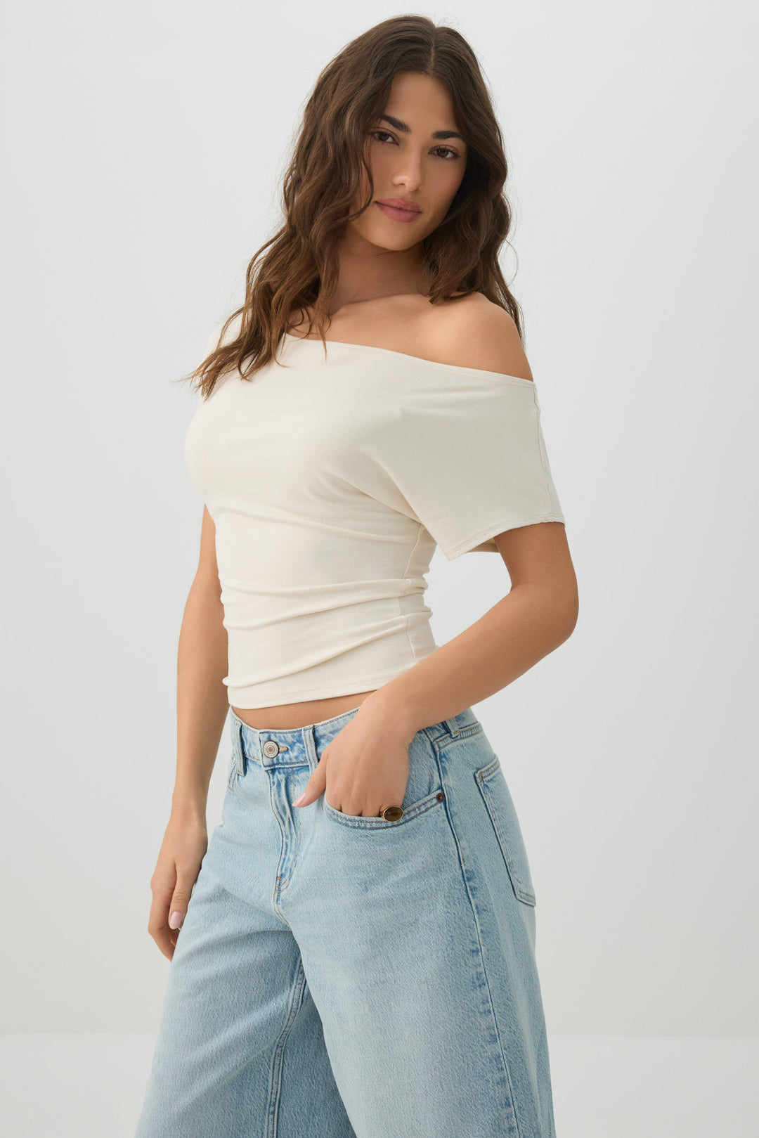 Asymmetric Cinched Top