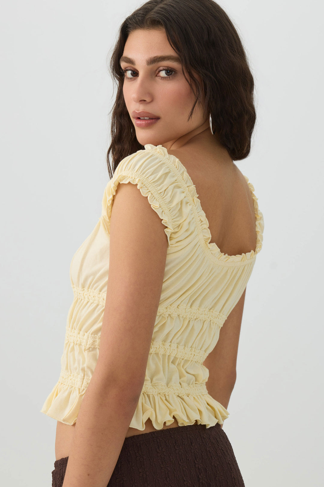 Smocked Crop Top