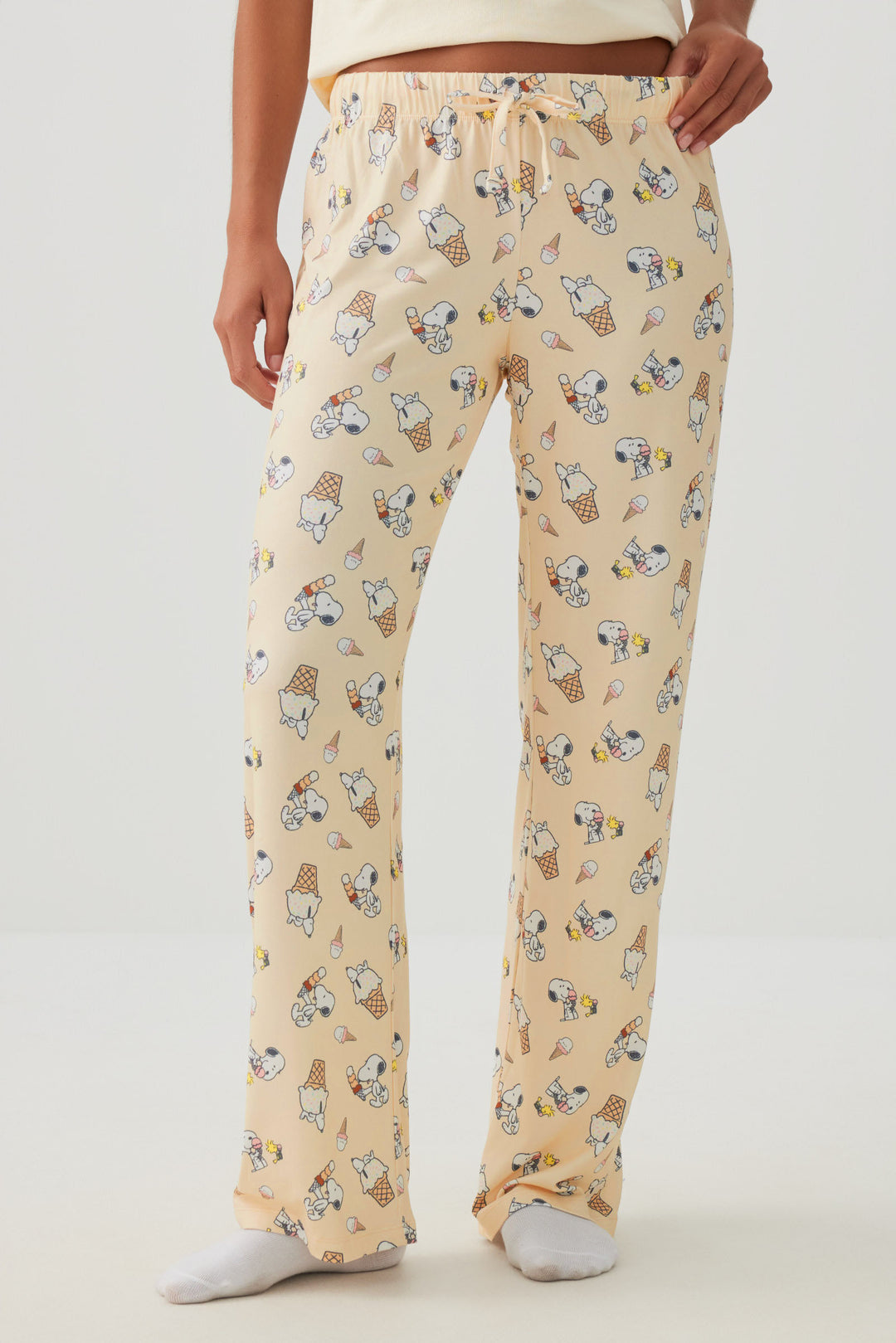 Pantalon de pyjama jambe droite