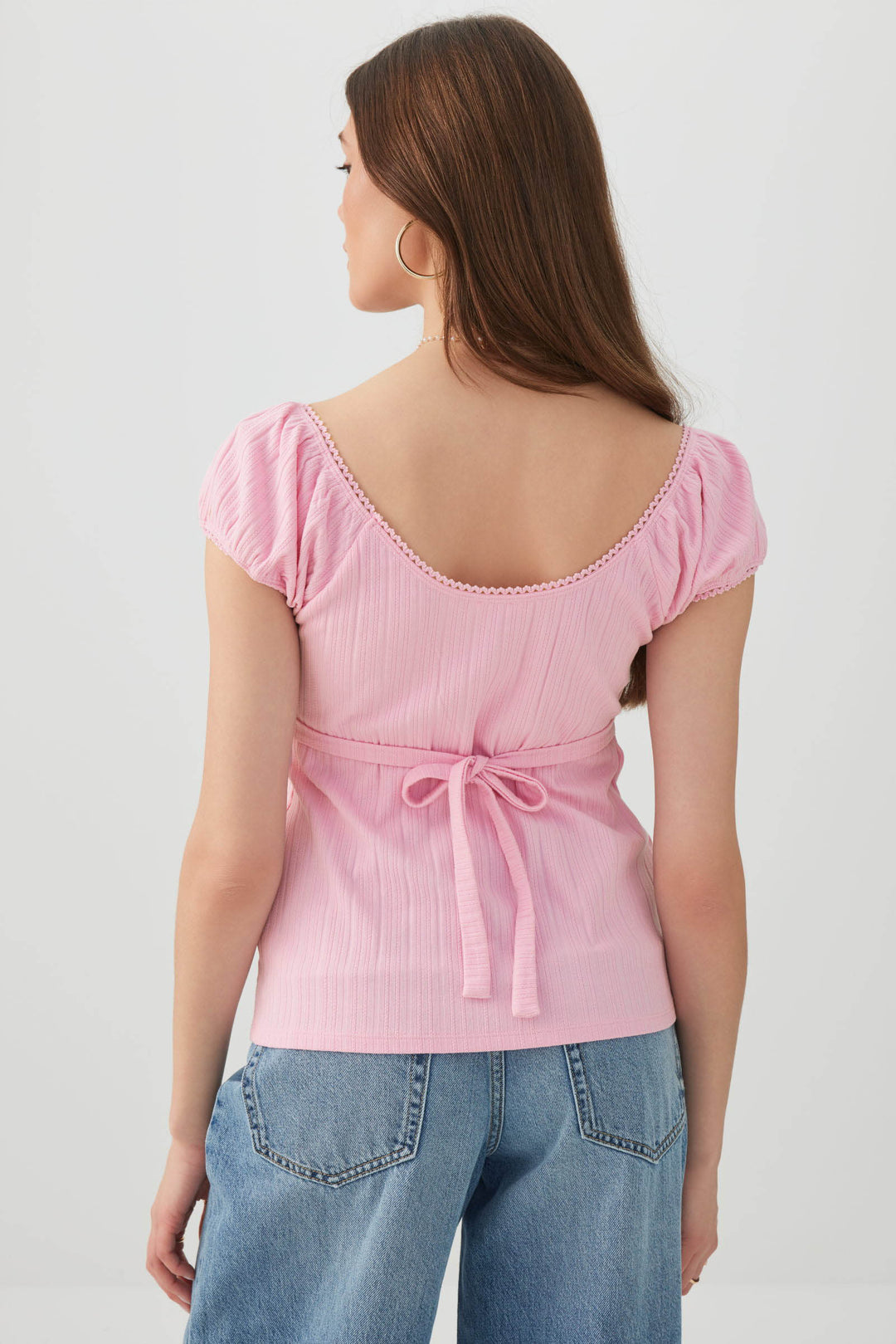 Textured A-Line Knit Top