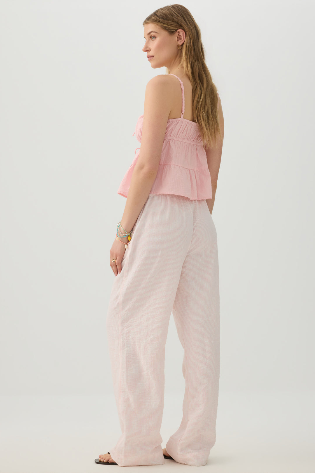 Mid Rise Wide Leg Pants