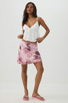 Chiffon A-Line Mini Skirt