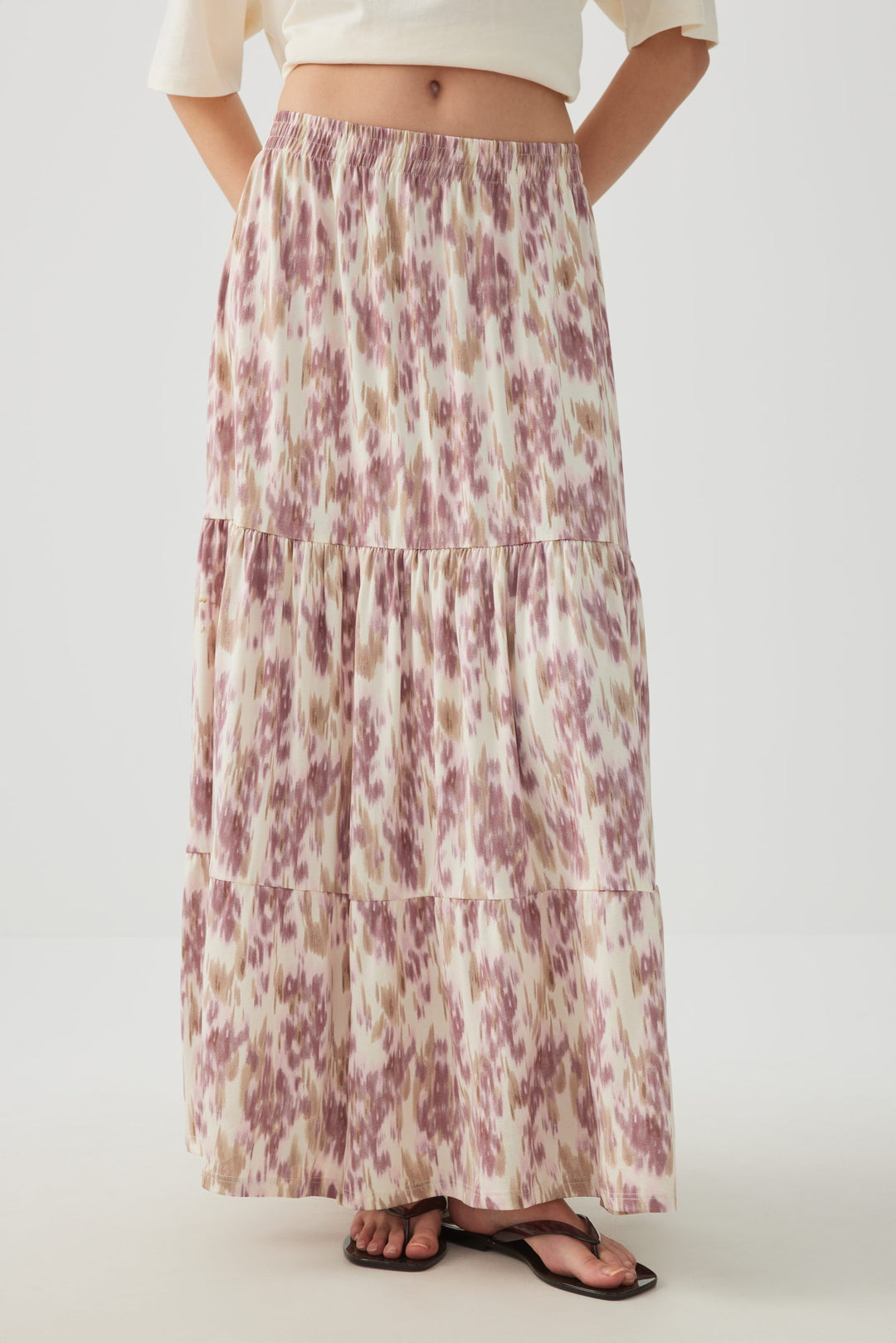 Tiered Maxi Skirt